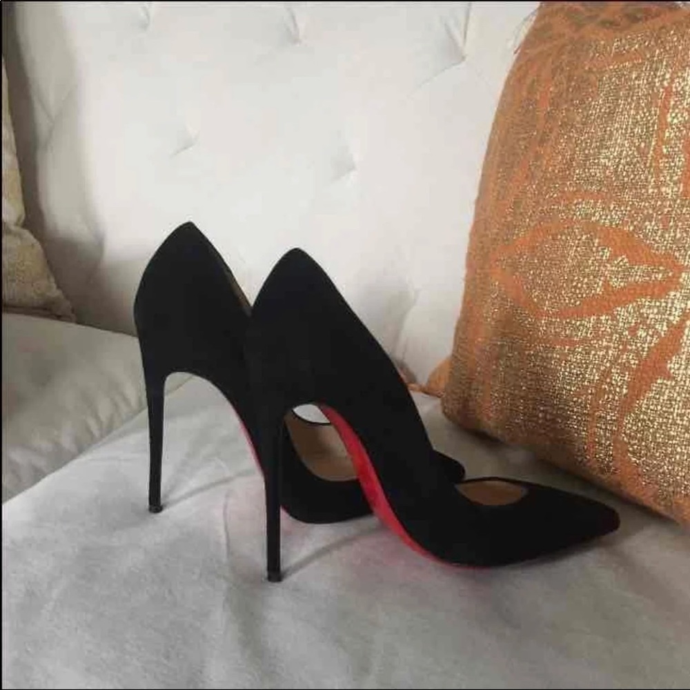 Christian Louboutin So Kate Black Suede
